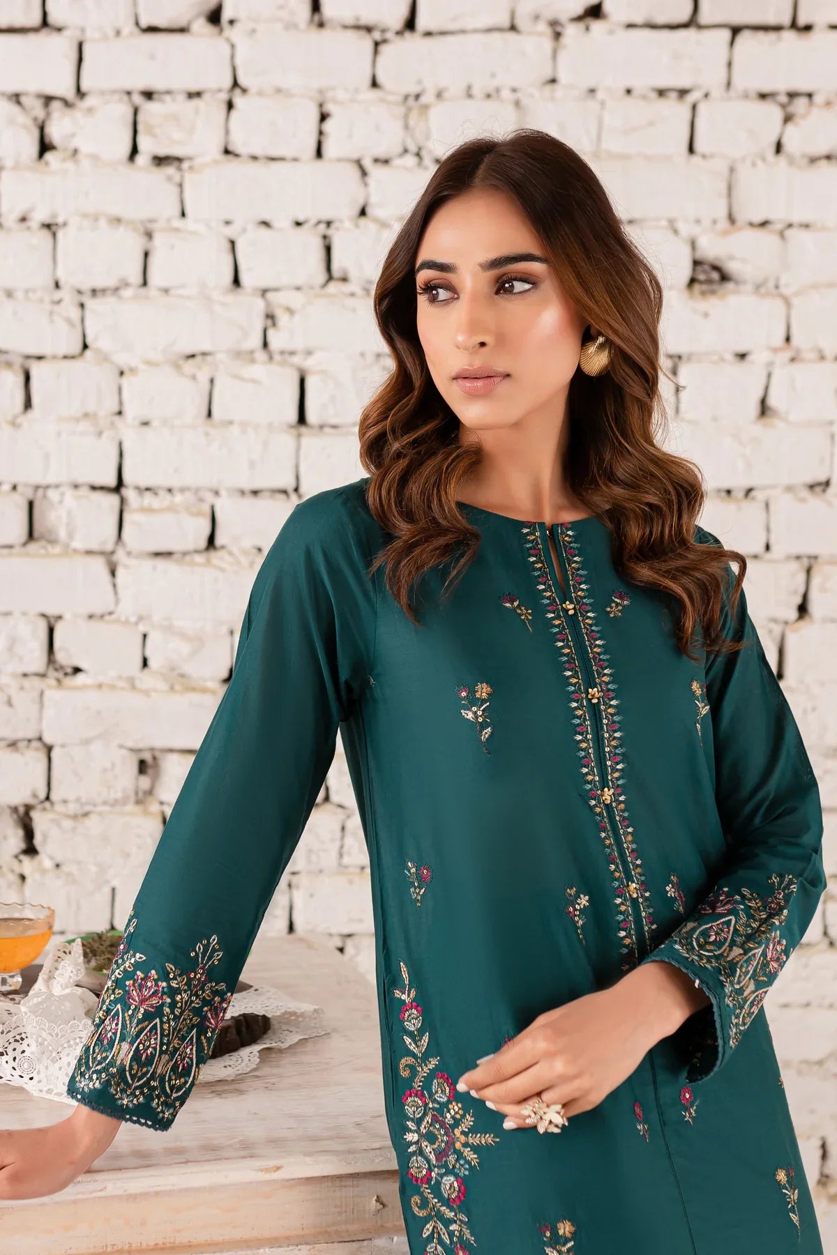Eyana 2Pc - Embroidered Lawn Dress