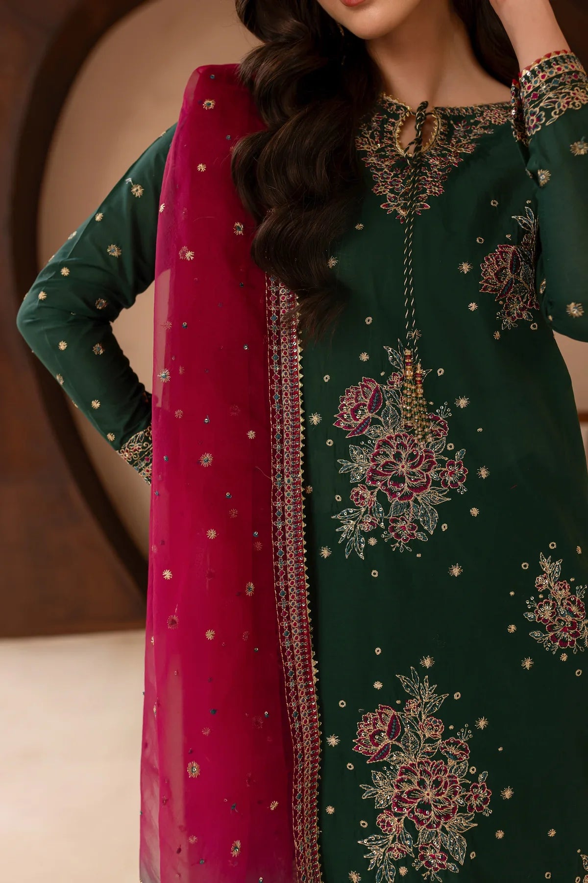 Eymen 3Pc - Embroidered Lawn Dress