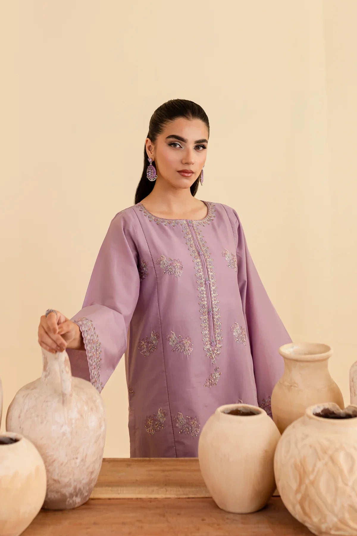 Hiera 2Pc - Embroidered Lawn Dress