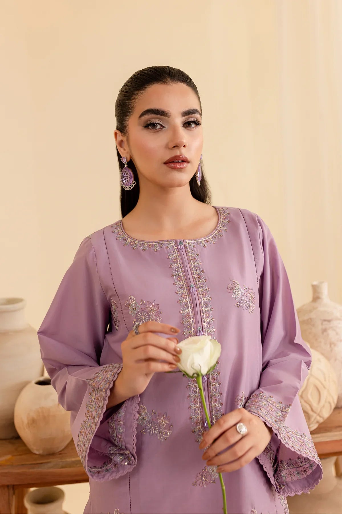 Hiera 2Pc - Embroidered Lawn Dress