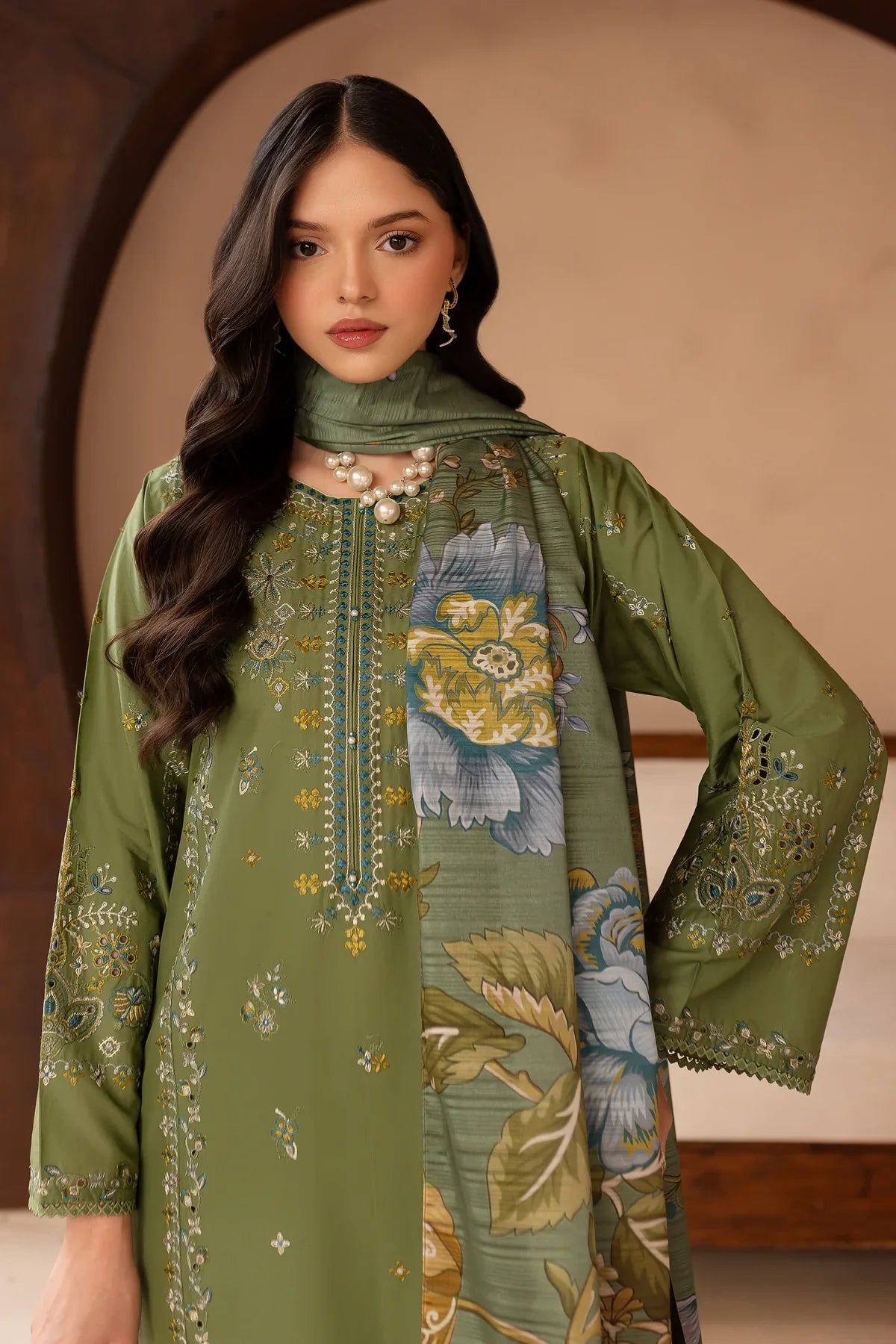 Ireland 3PC Embroidered Lawn Dress