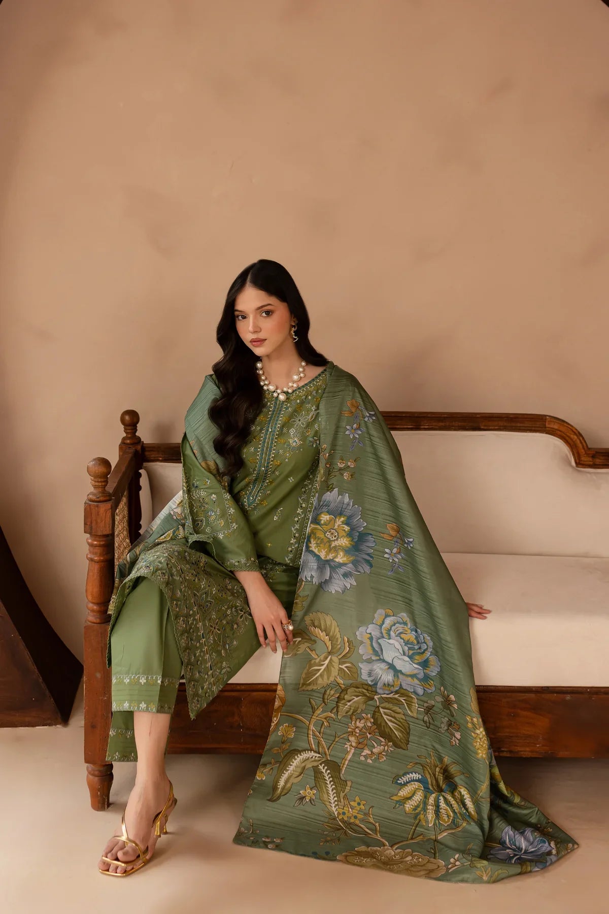 Ireland 3PC Embroidered Lawn Dress