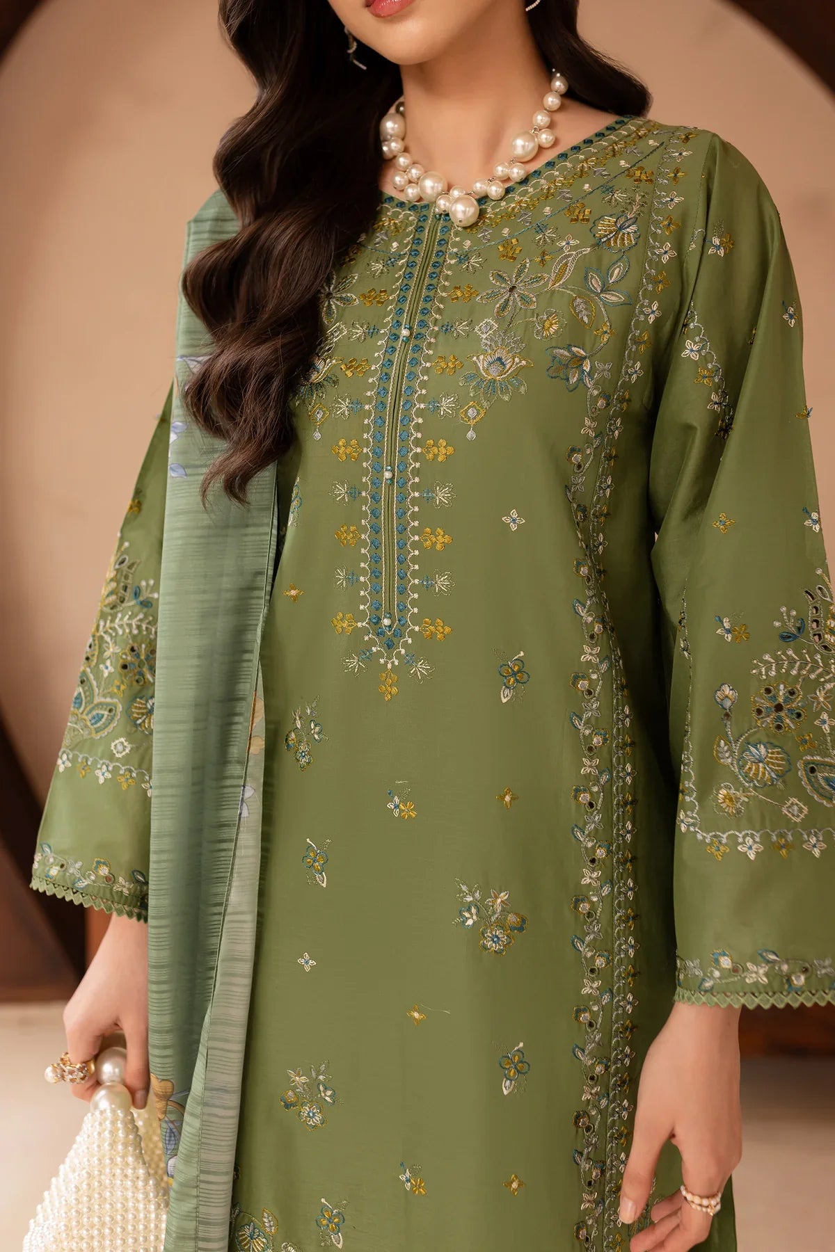 Ireland 3PC Embroidered Lawn Dress