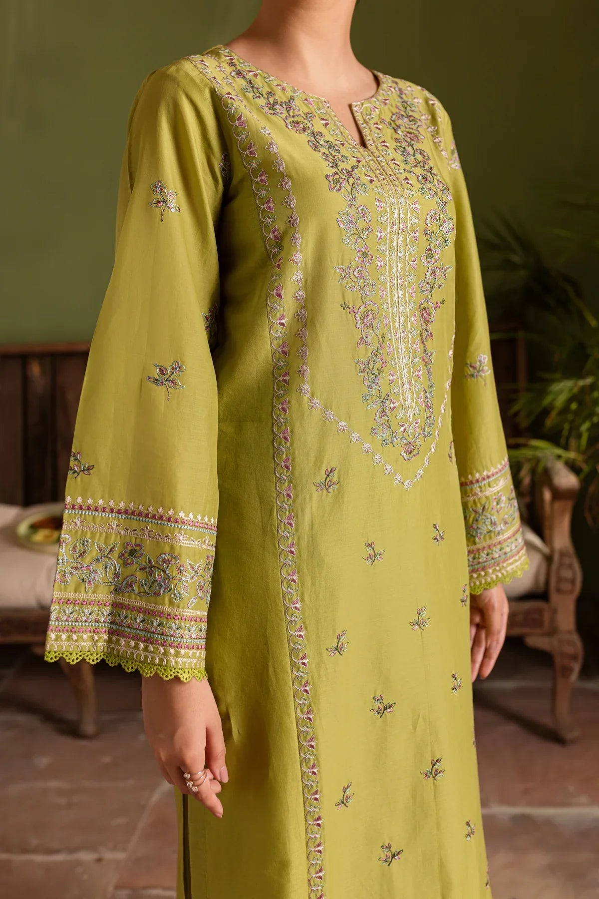 Jimmy 2Pc - Embroidered Lawn Dress