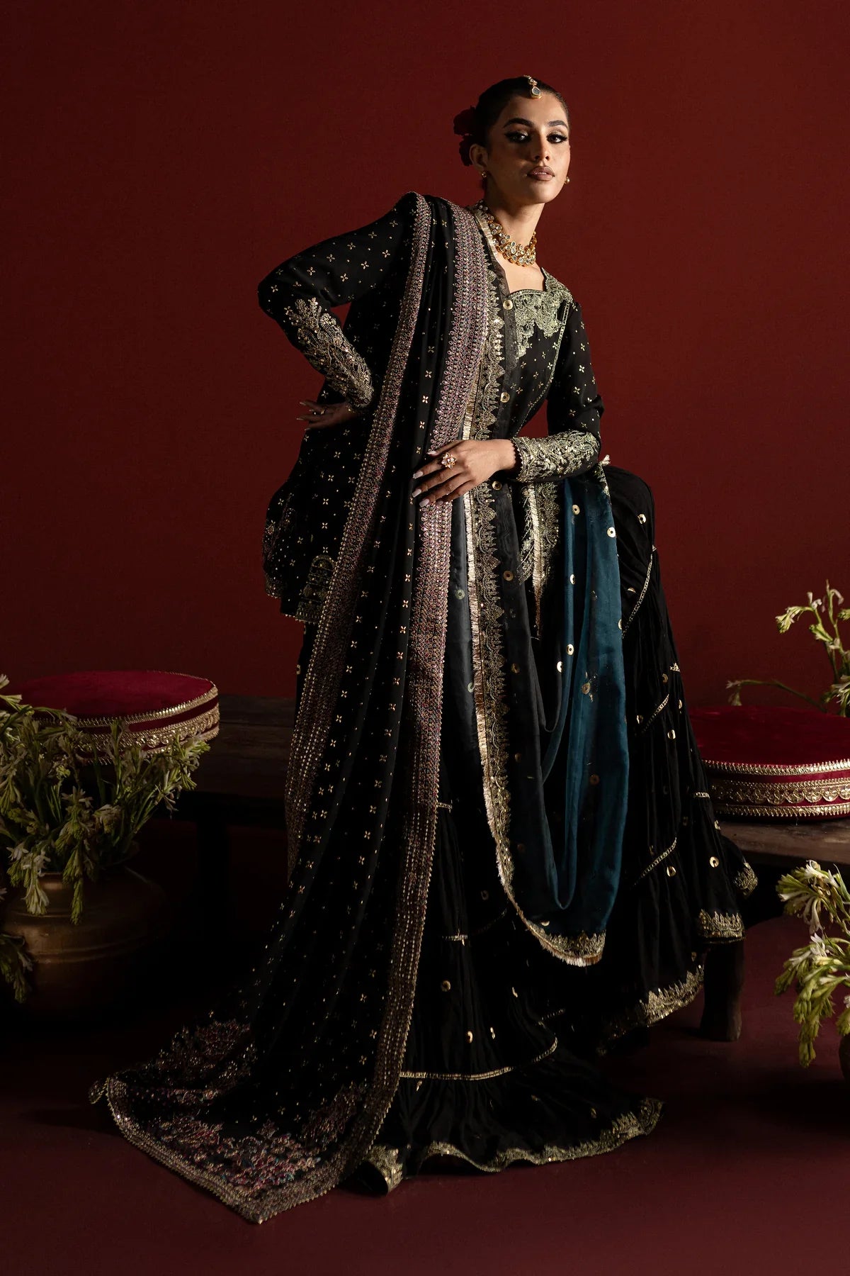 Kiran 3Pc - Embroidered Georgette Luxe Pret