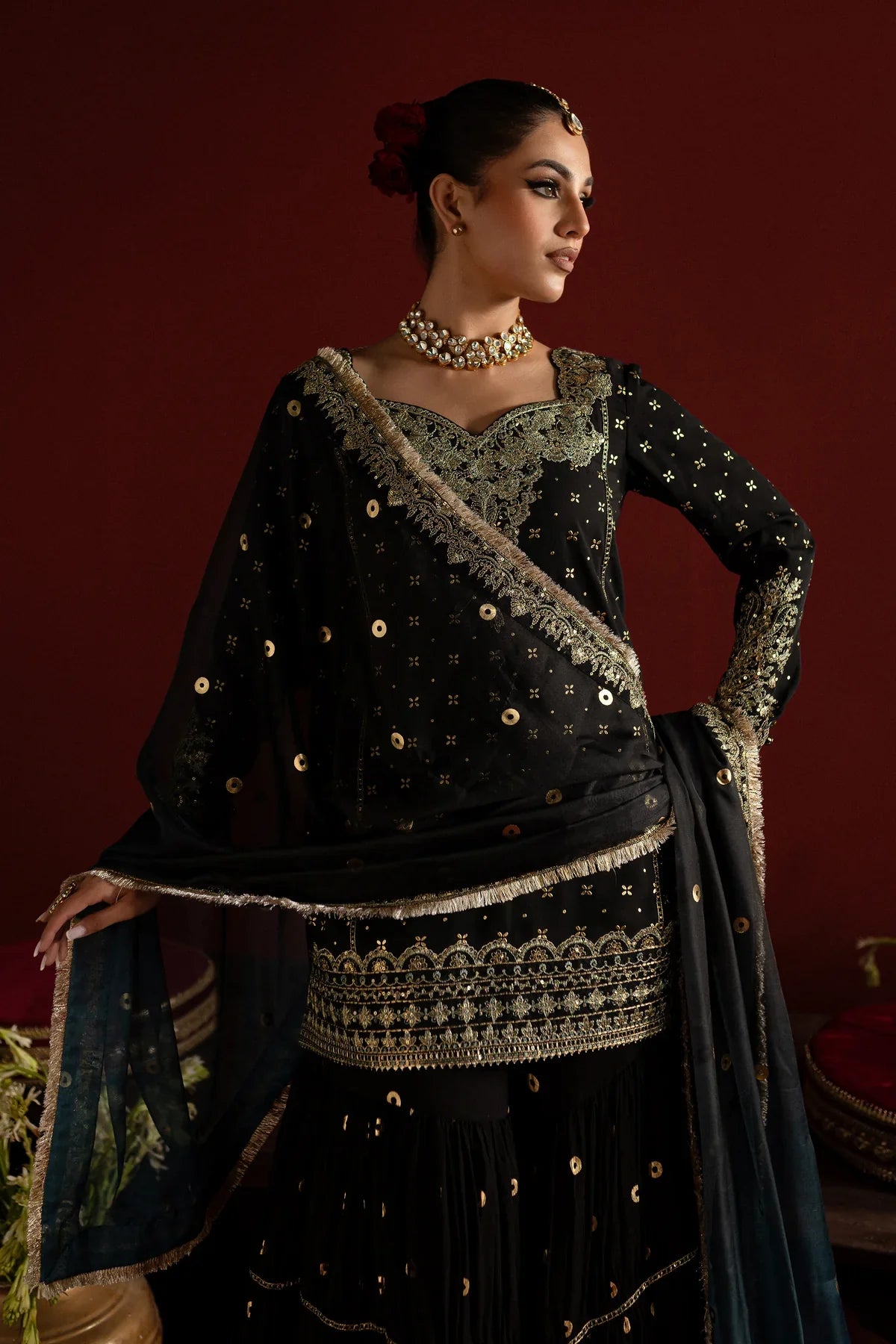 Kiran 3Pc - Embroidered Georgette Luxe Pret
