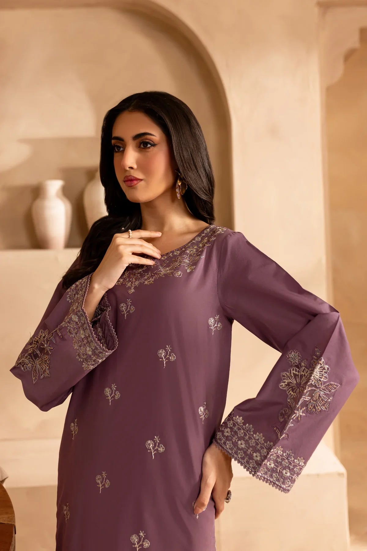 Laikou 2Pc - Embroidered Lawn Dress