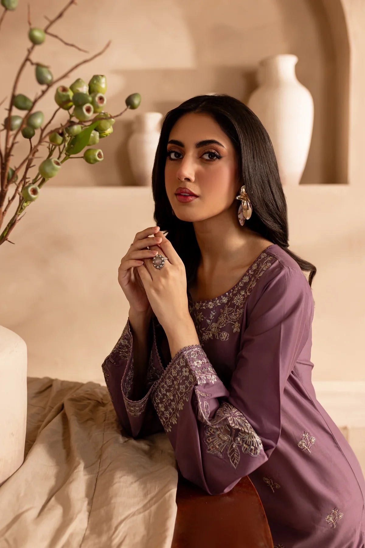 Laikou 2Pc - Embroidered Lawn Dress