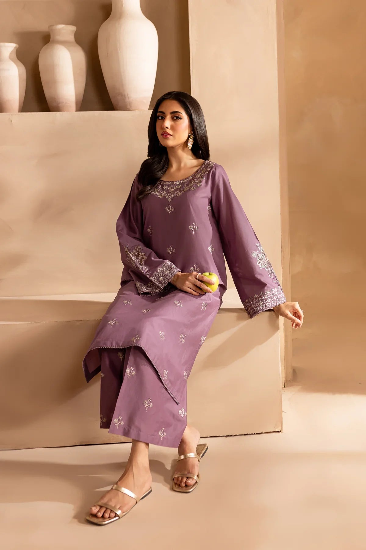 Laikou 2Pc - Embroidered Lawn Dress