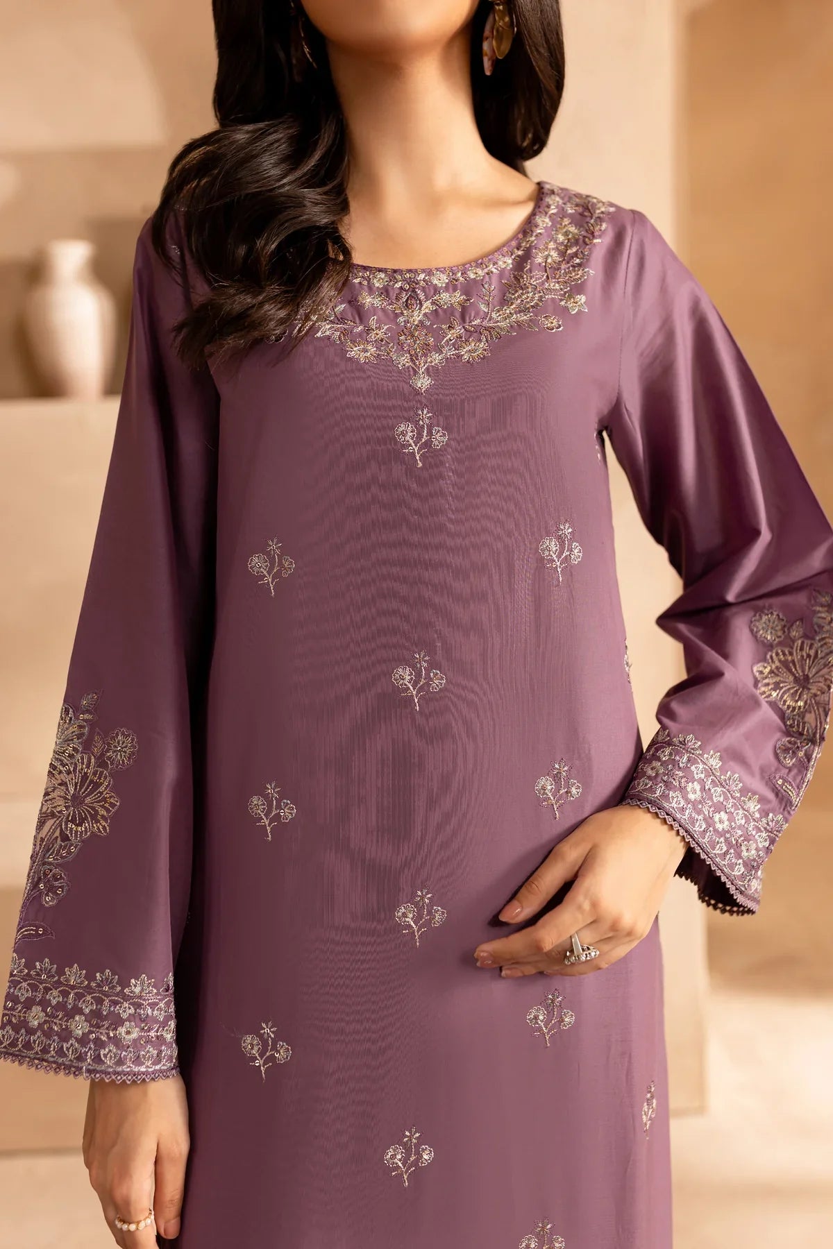 Laikou 2Pc - Embroidered Lawn Dress
