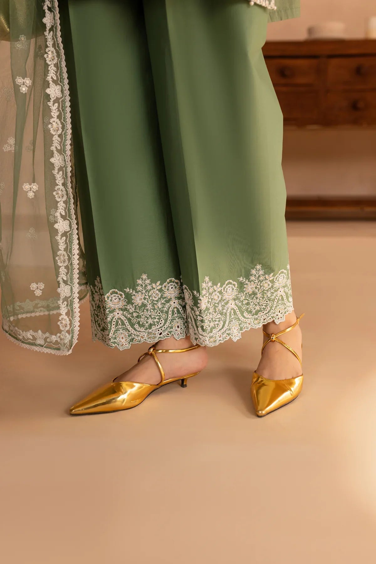 Miro 3Pc - Embroidered Lawn Dress