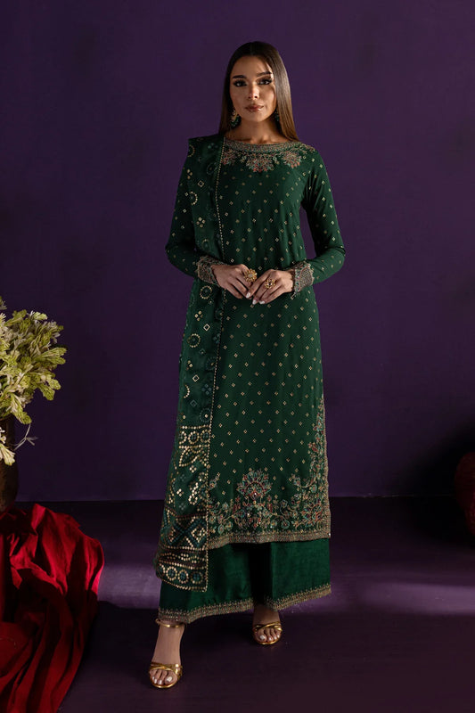 Beli 3Pc - Embroidered Georgette Luxe Pret
