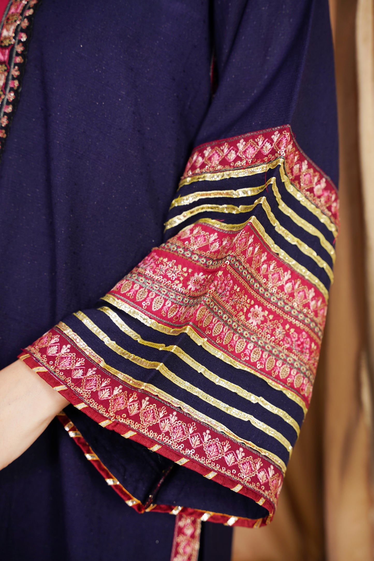 Midnight Mirage | Embroidered Dhanak 2Pc – Noureza