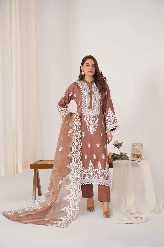 ANAYA Ari 3PC - Embroidered Pret Dress