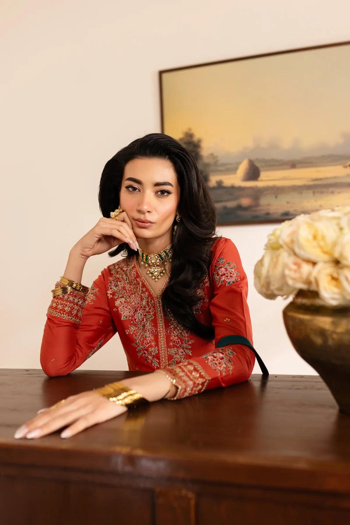 Dalisay 3pc - Embroidered Luxe Pret