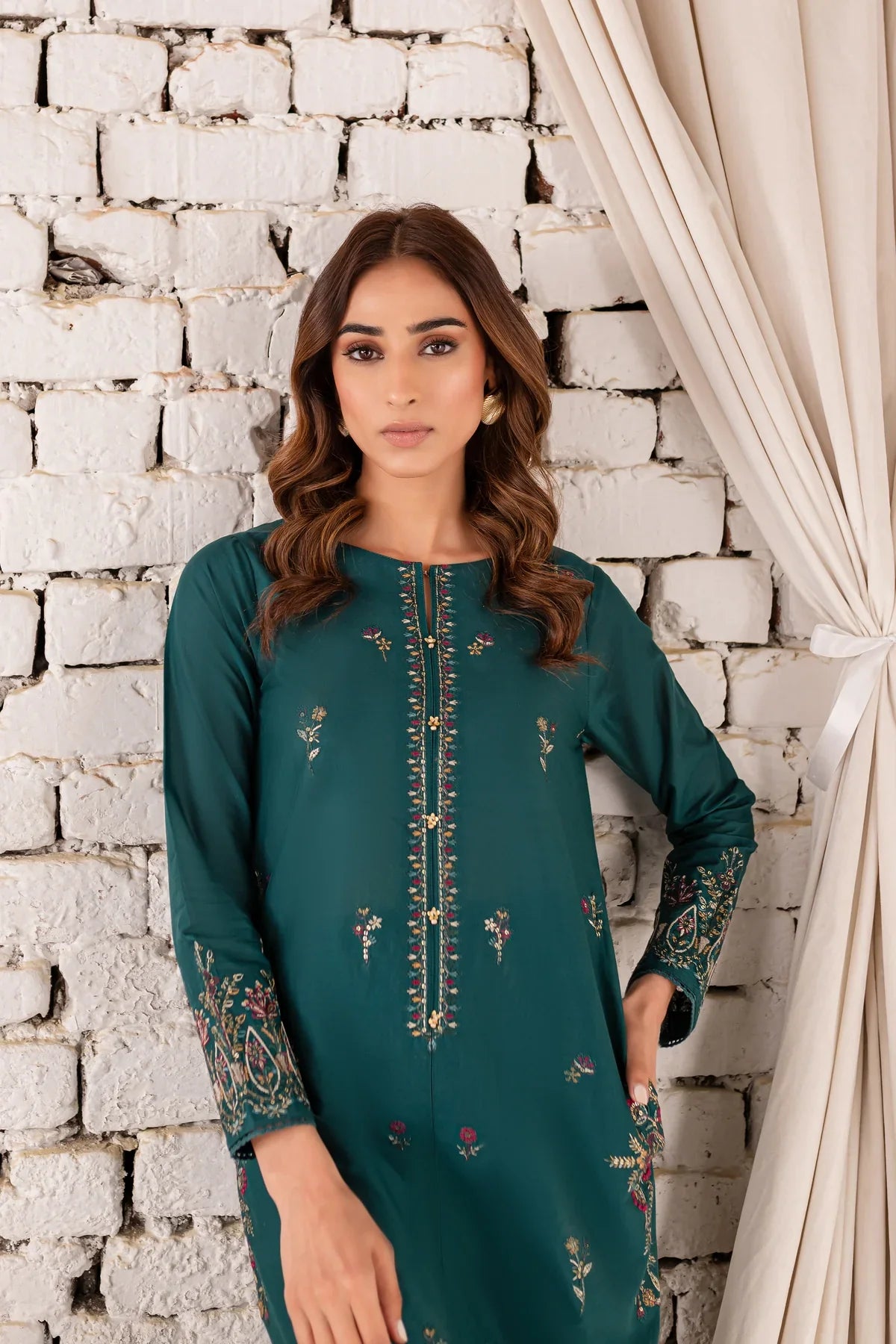 Eyana 2Pc - Embroidered Lawn Dress