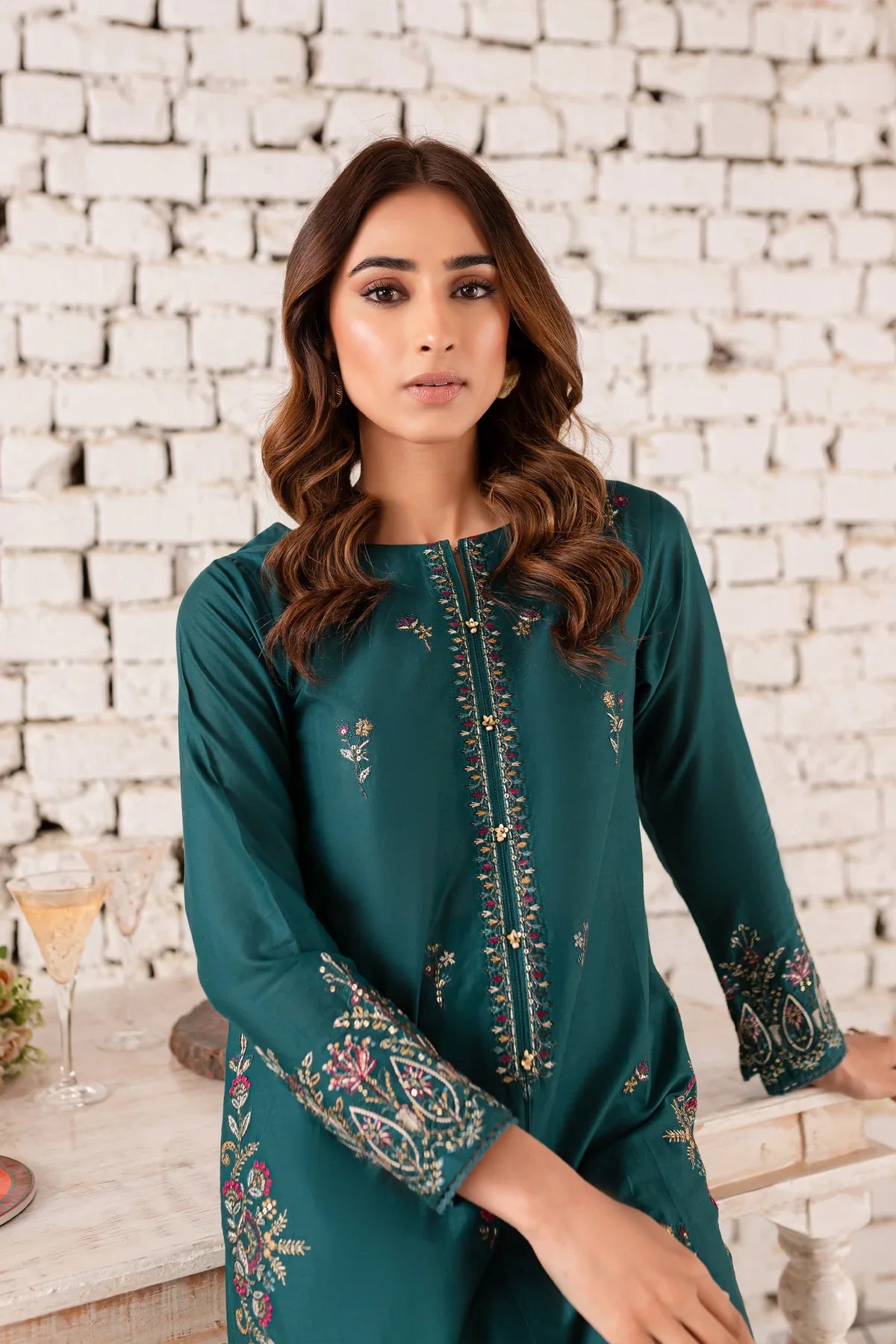 Eyana 2Pc - Embroidered Lawn Dress
